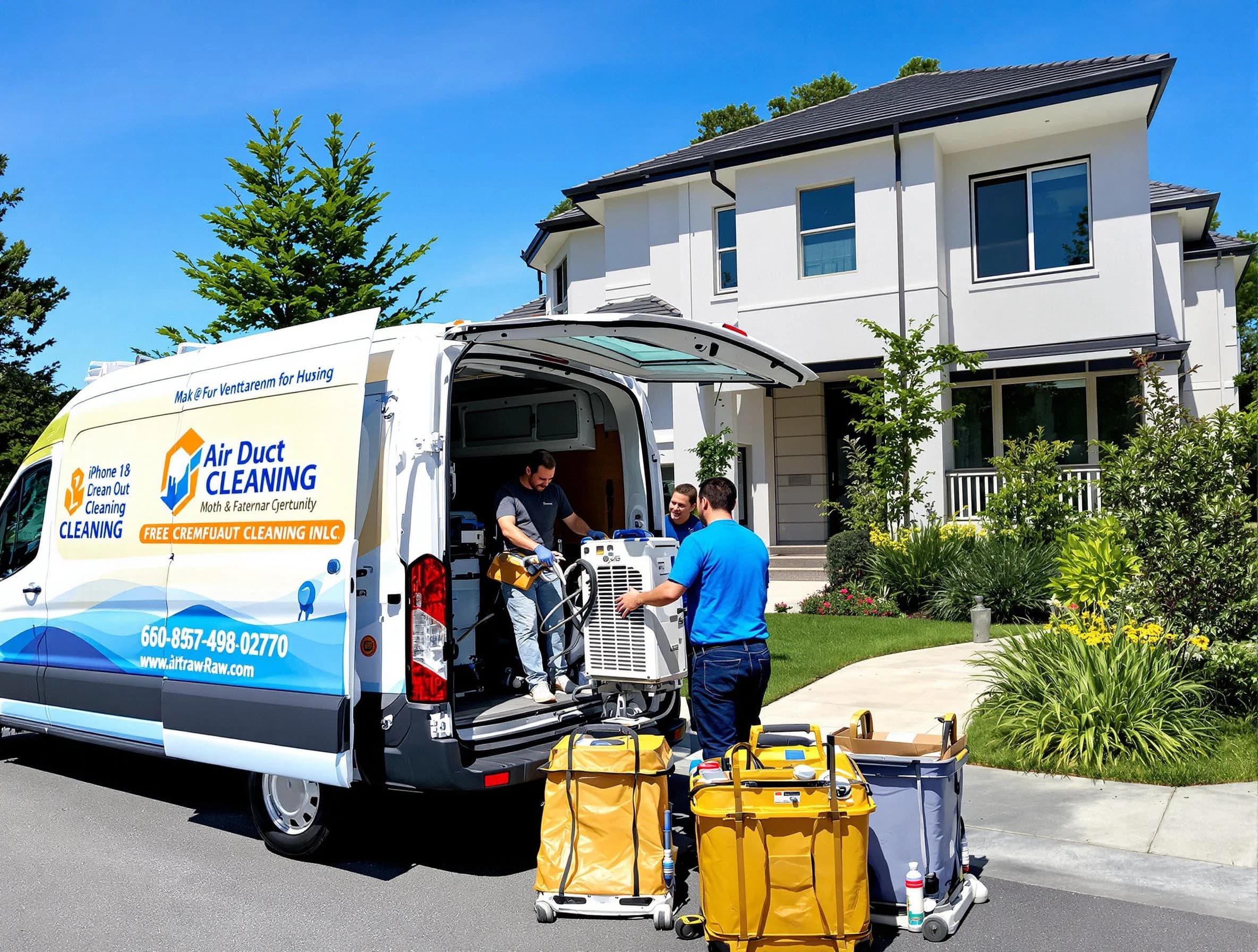 Riverdale Air Duct Cleaning technician performing professional air duct cleaning in Riverdale