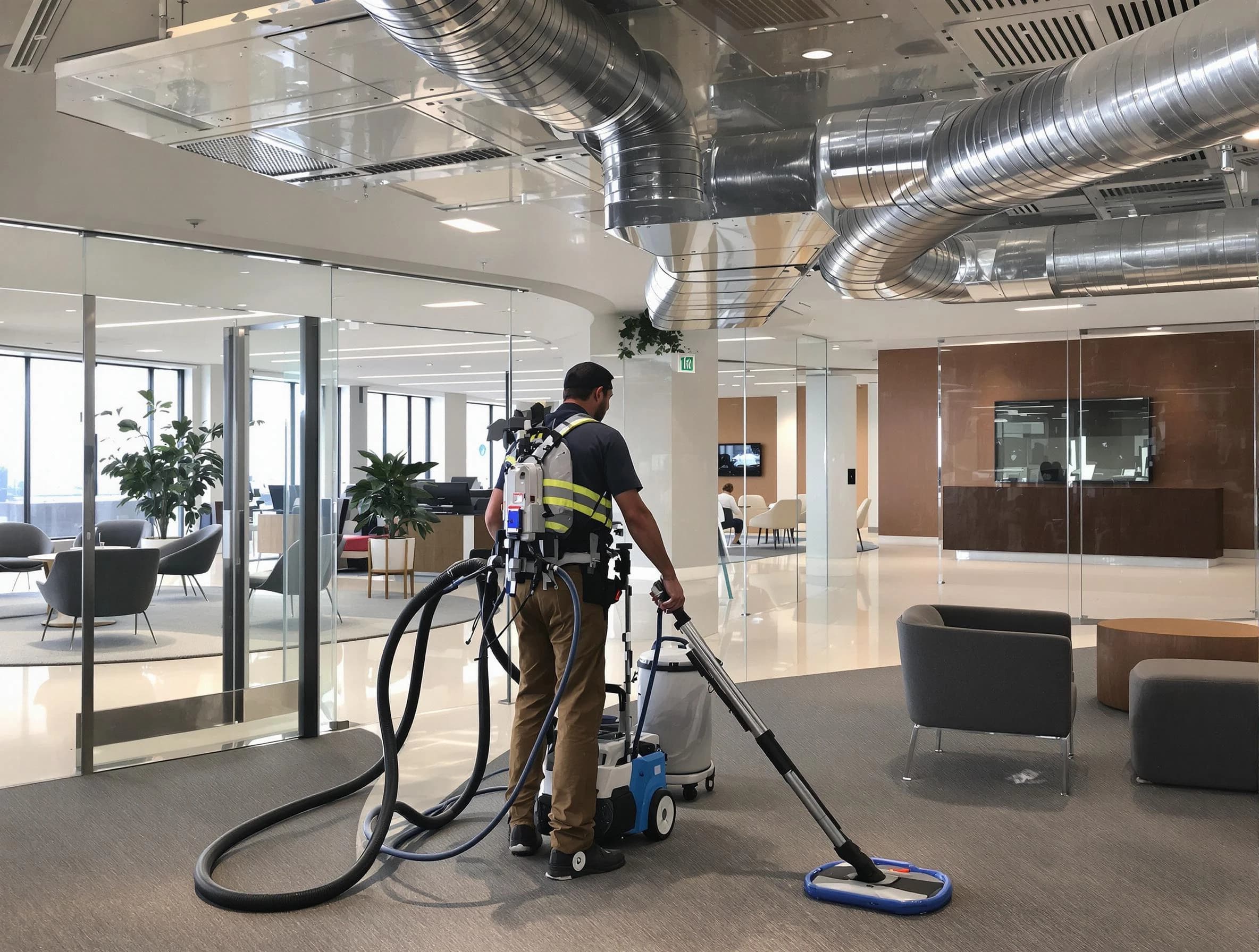 Commercial duct cleaning service by Riverdale Air Duct Cleaning in Riverdale
