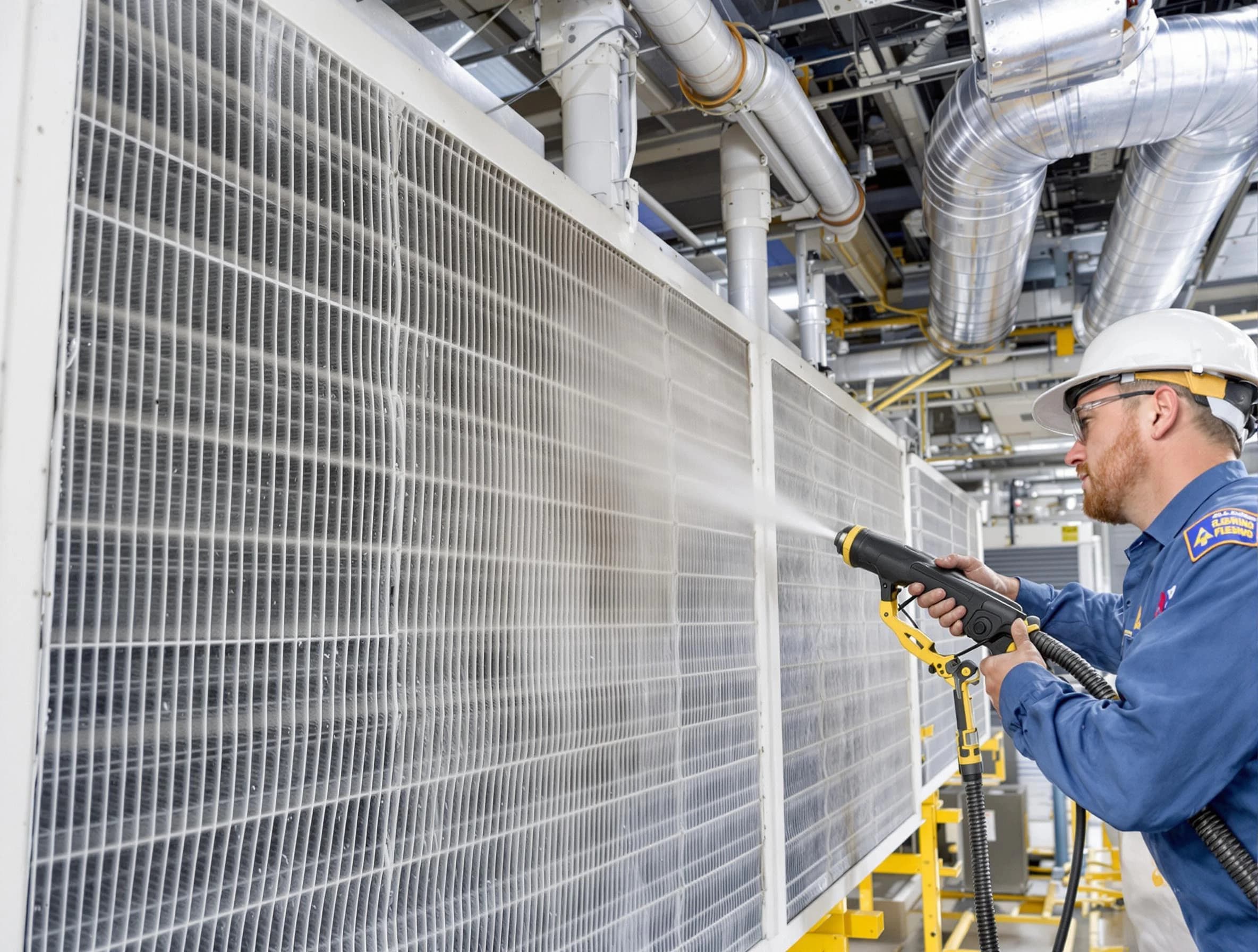 Professional commercial coil cleaning by Riverdale Air Duct Cleaning in Riverdale