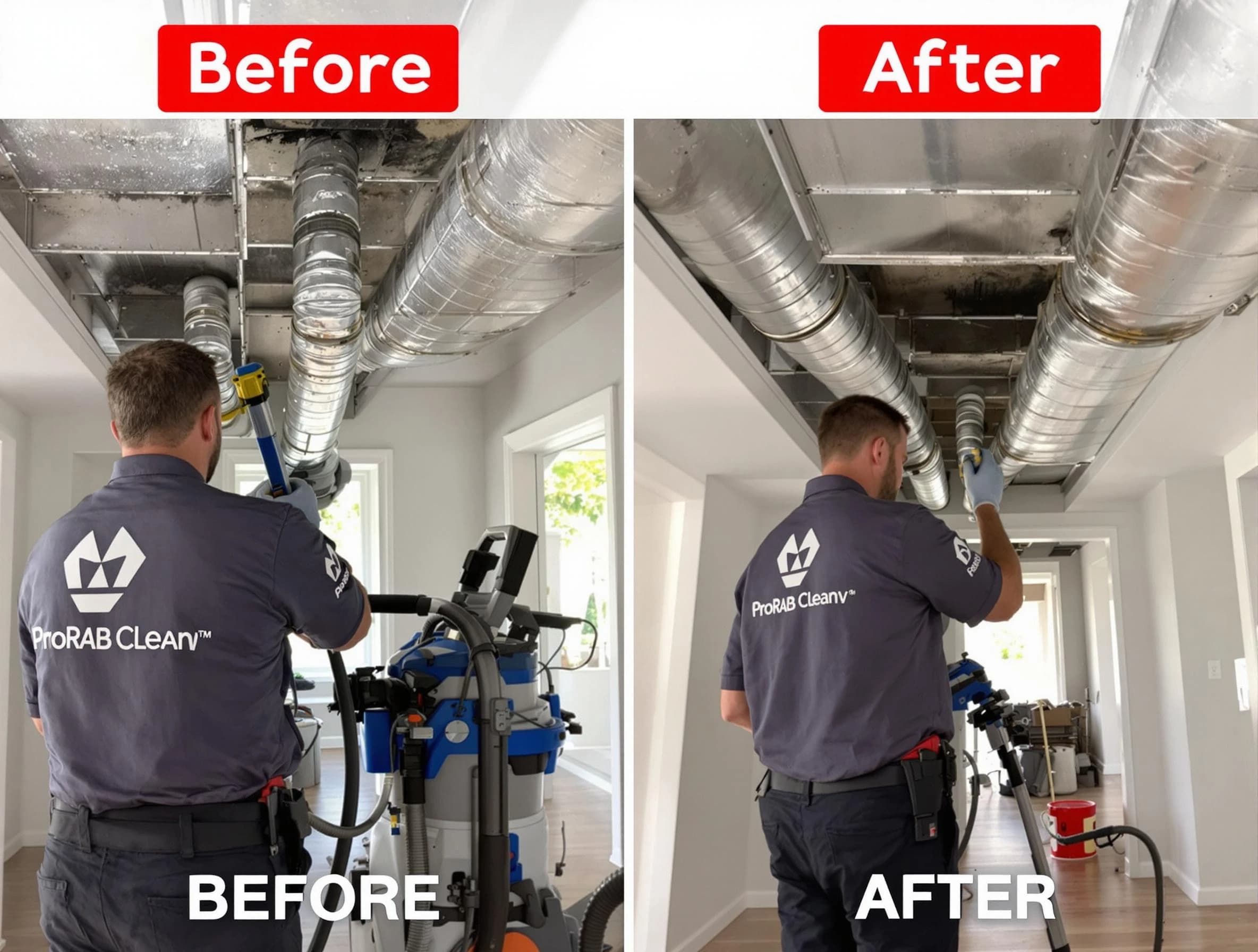 Riverdale Air Duct Cleaning expert performing thorough residential duct cleaning in a Riverdale home