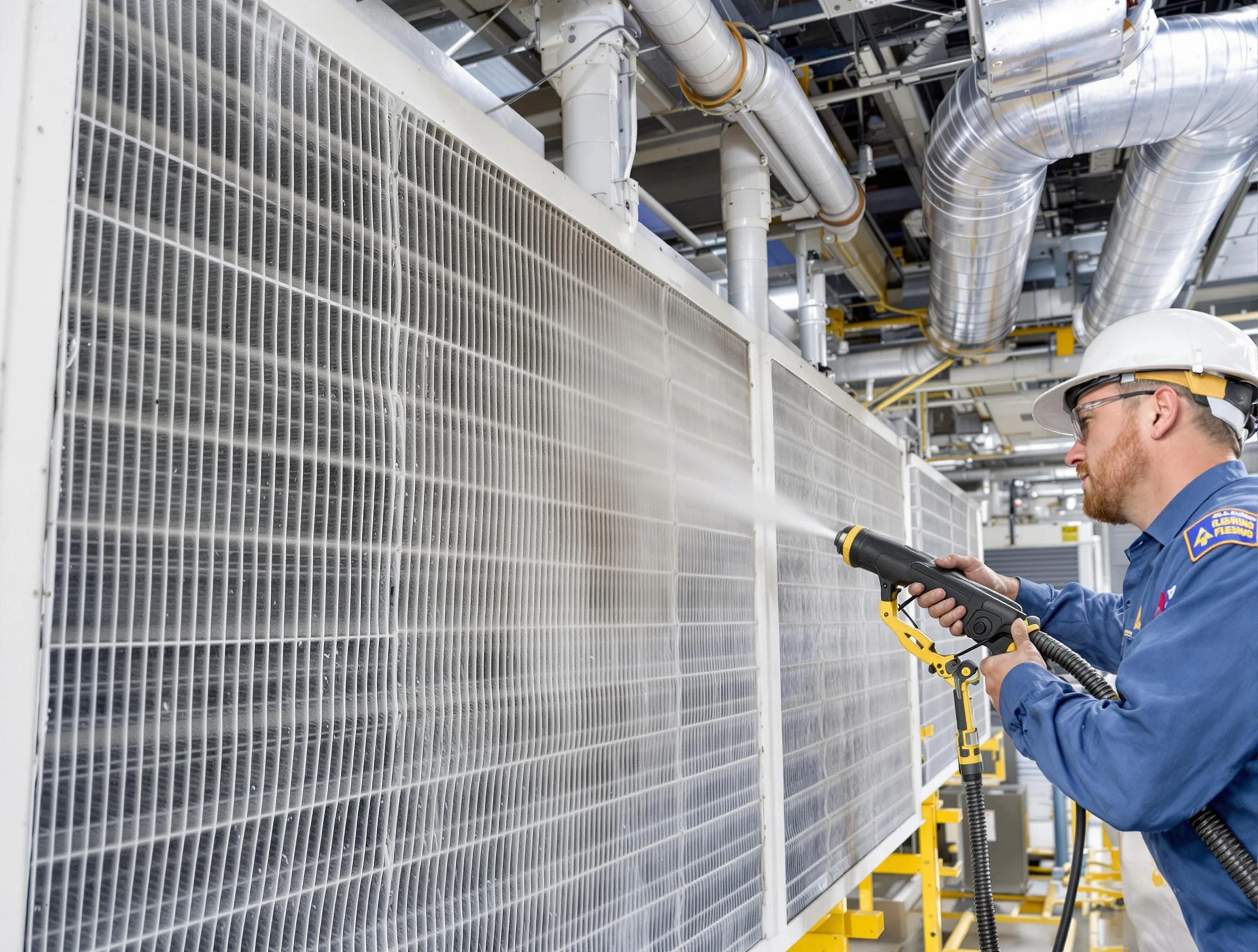 Professional commercial coil cleaning by Riverdale Air Duct Cleaning in Riverdale